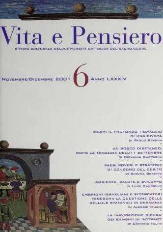 VITA E PENSIERO - 2001 - 6